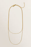 Fine Layered Necklace  Gold  hi-res
