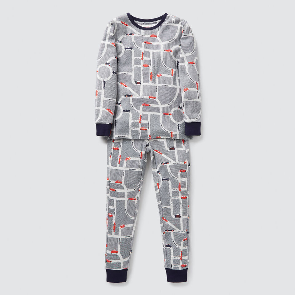 Long Sleeve Car Yardage Pyjama Set  