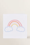 Large Rainbow Cloud Card    hi-res