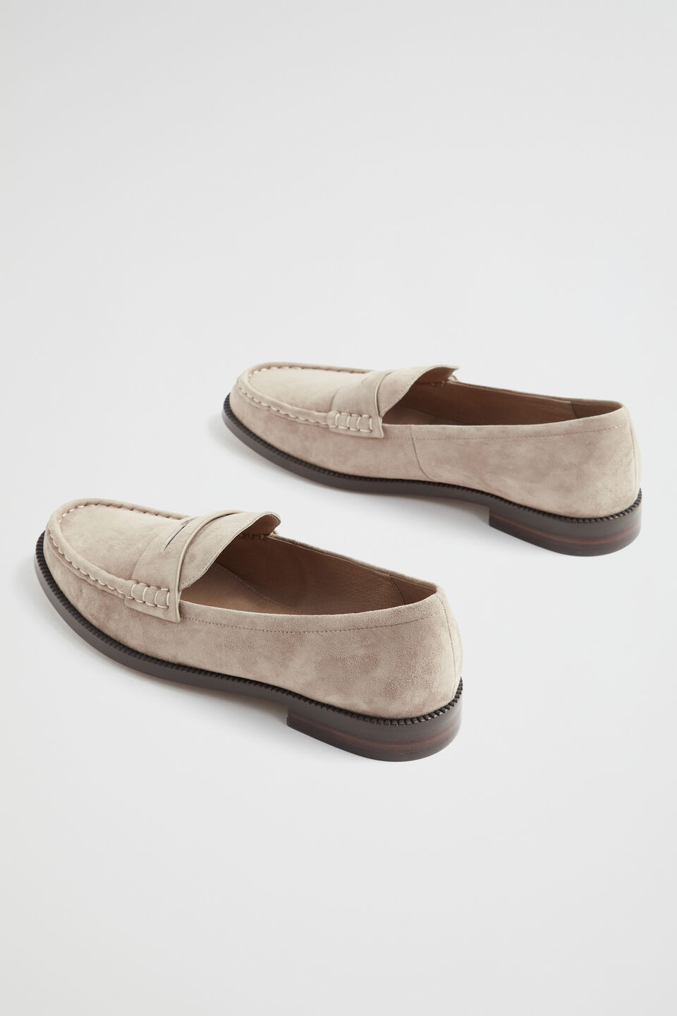 Kendall Leather Penny Loafer  Storm Suede