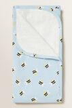 Bee Print Sherpa Wrap    hi-res