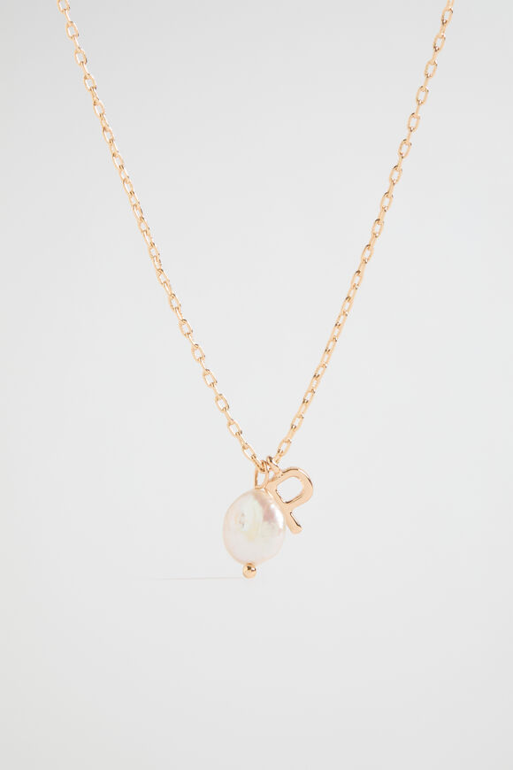 Pearl Alphabet Necklace  P  hi-res