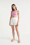 Shirred Jersey Crop  Soft Orchid  hi-res