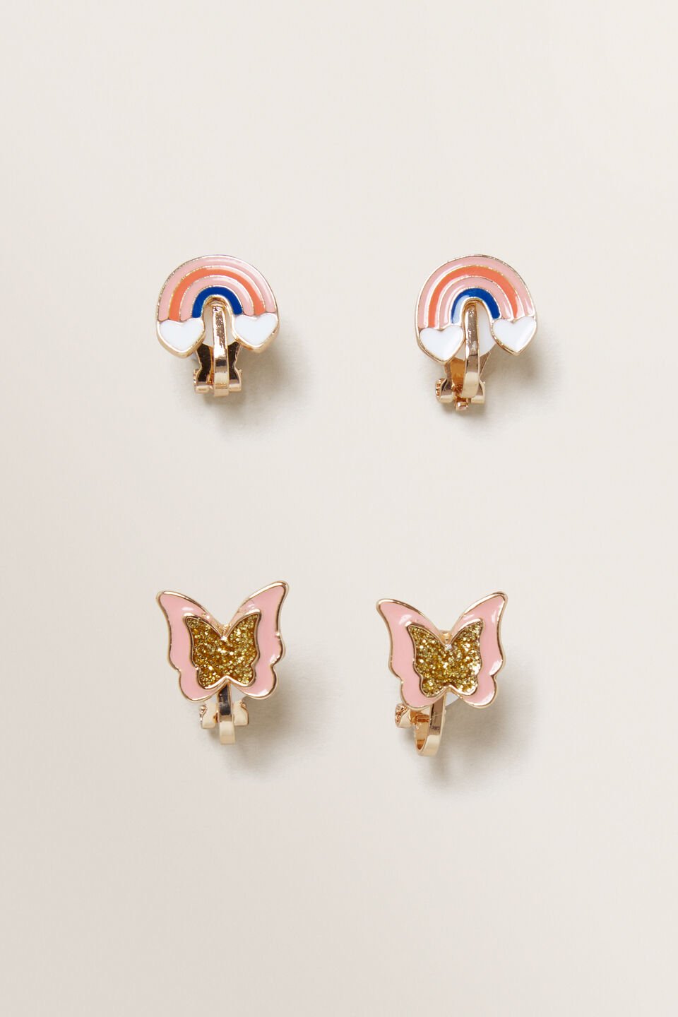 Butterfly Clip On Earrings  