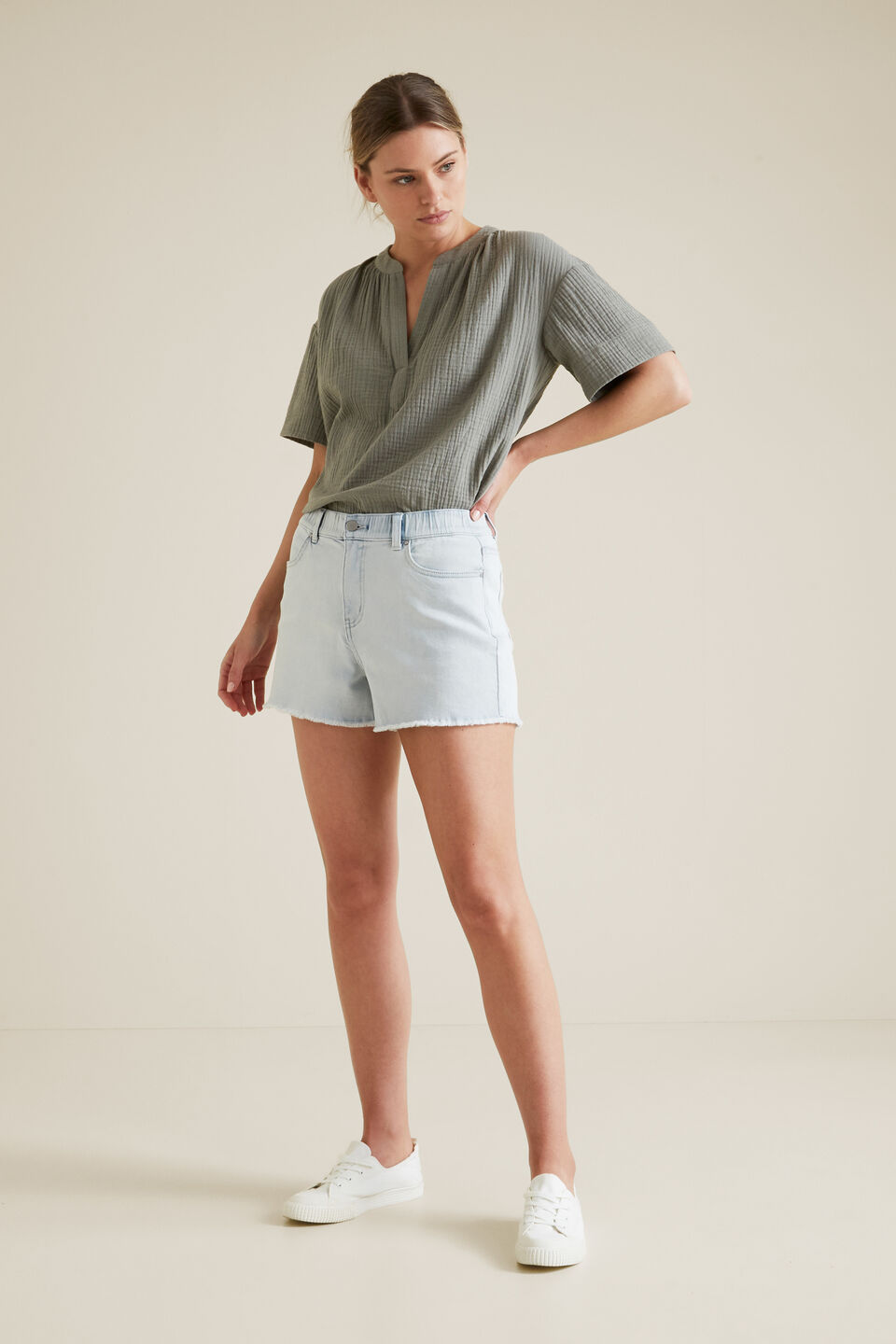 Cheesecloth Relaxed Shirt  
