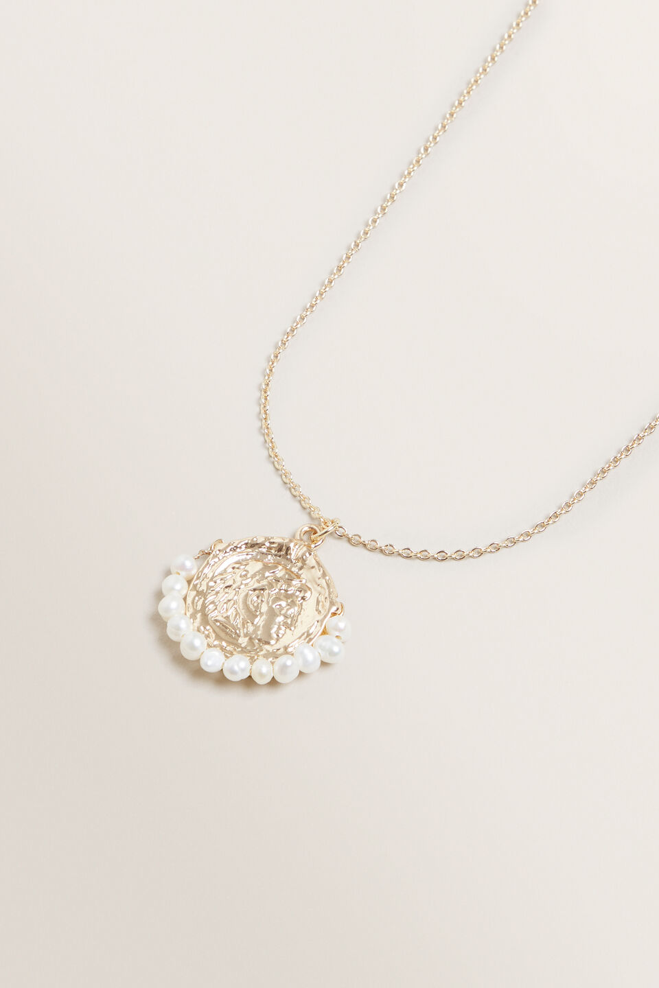 Pearl Coin Necklace  