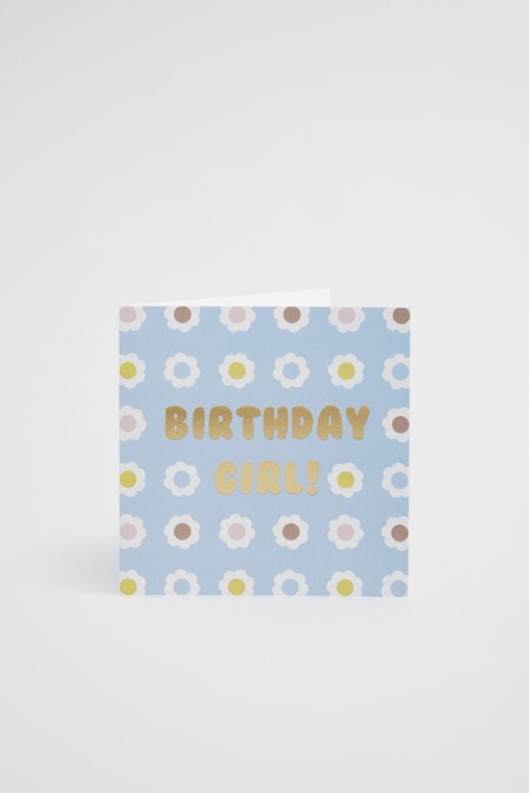 Large Birthday Girl Card  Multi  hi-res