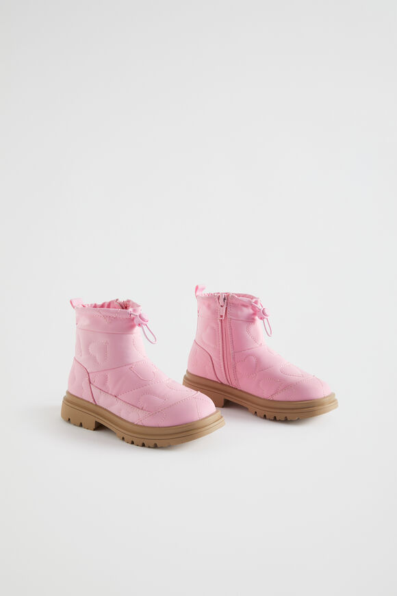 Nylon Heart Snow Boot  Candy Pink  hi-res