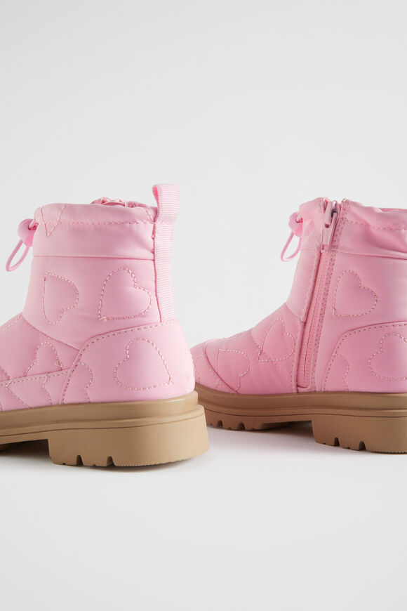 Nylon Heart Snow Boot  Candy Pink  hi-res