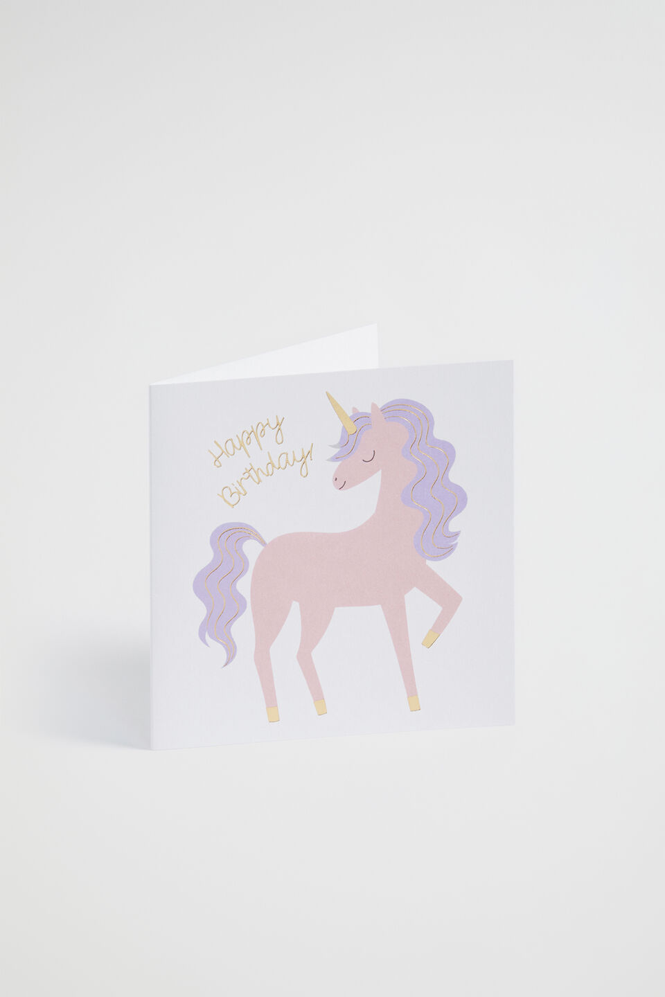 Large Happy Birthday Unicorn Card  Multi