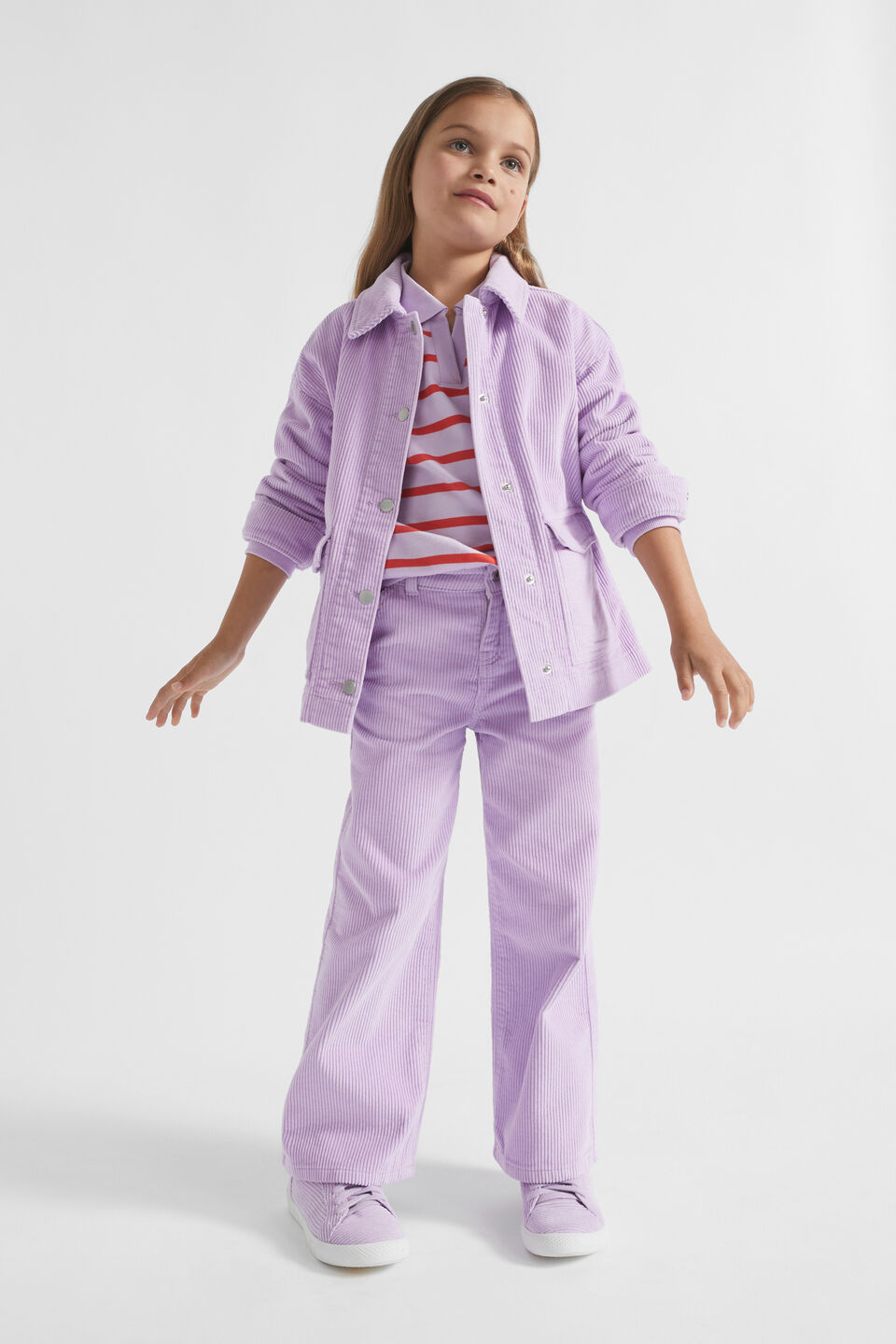 Cord Straight Pant  Orchid