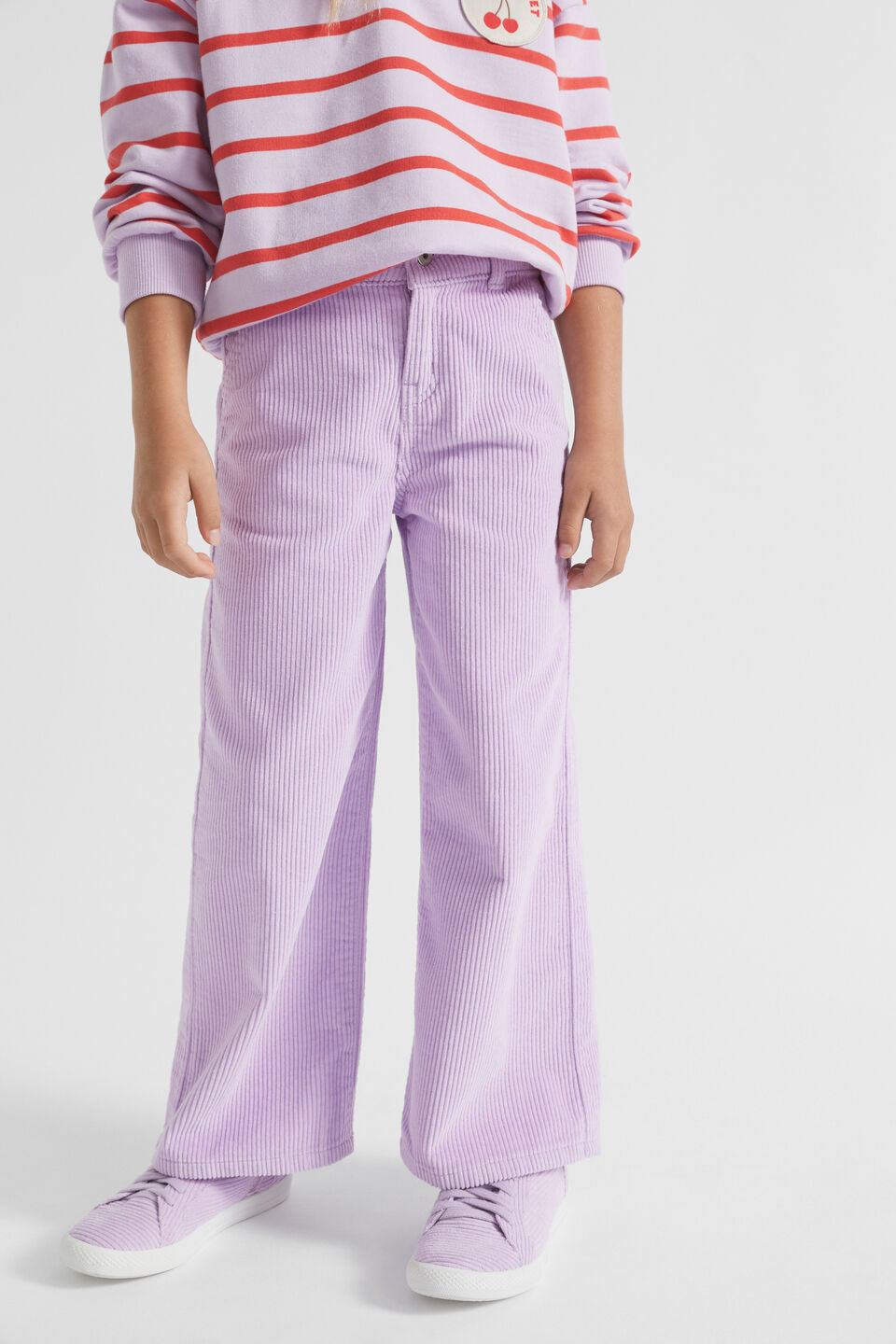 Cord Straight Pant  Orchid
