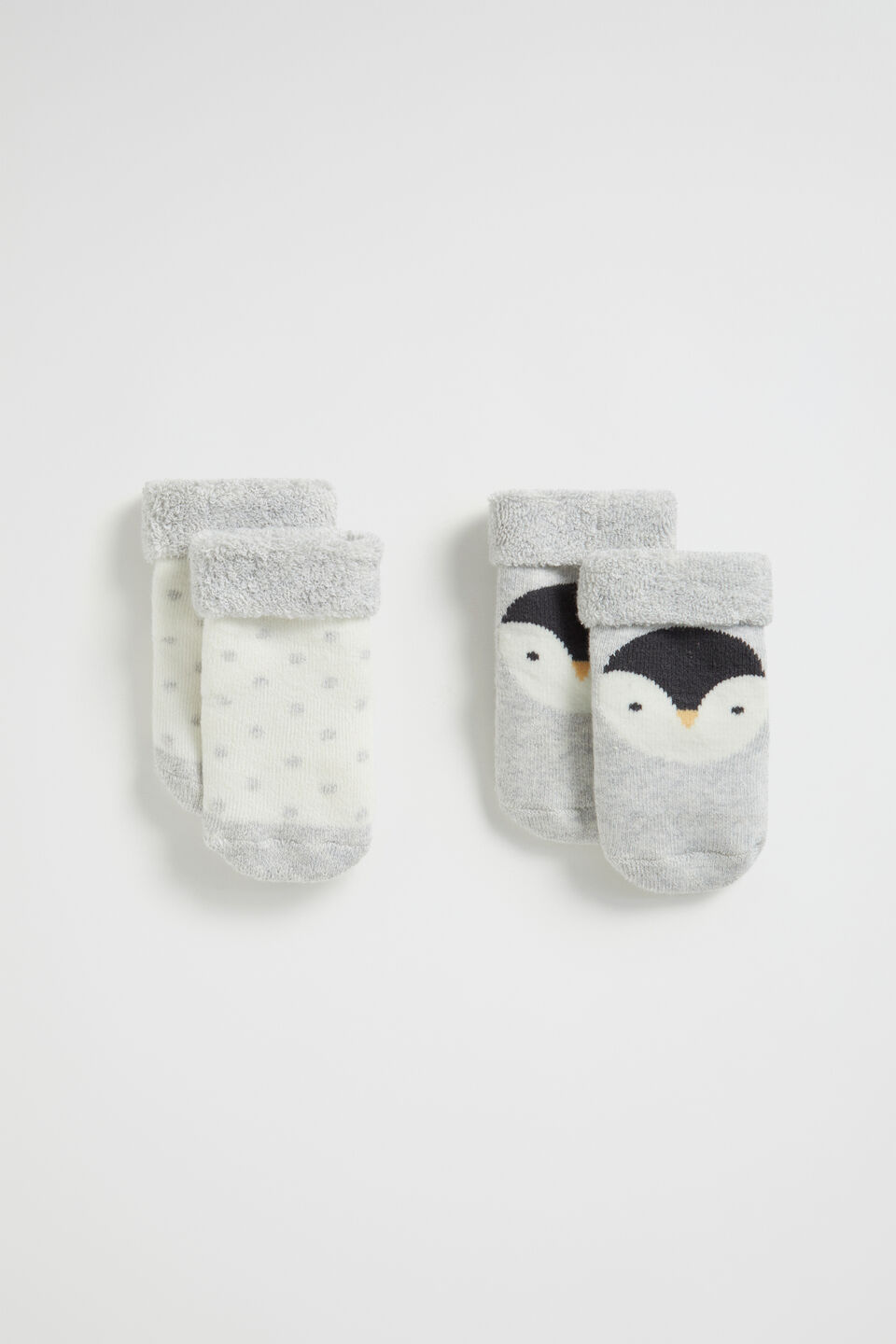 Penguin Sock  Grey Marle