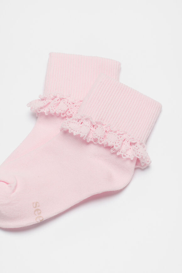 Frill Sock  Light Pink  hi-res