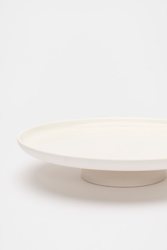Footed Serving Platter  Alabaster  hi-res