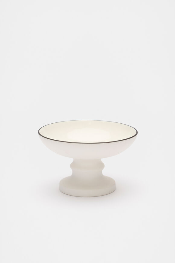 Footed Small Bowl  Alabaster  hi-res