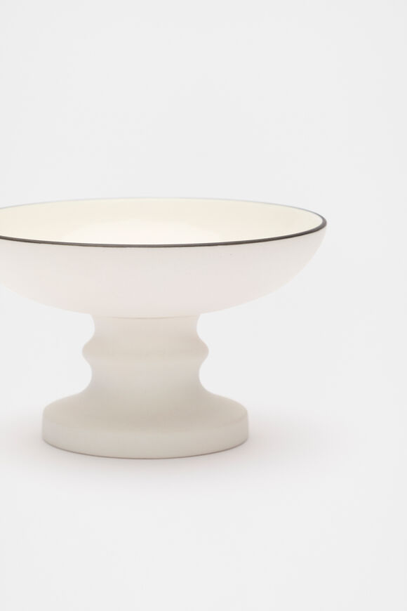 Footed Small Bowl  Alabaster  hi-res