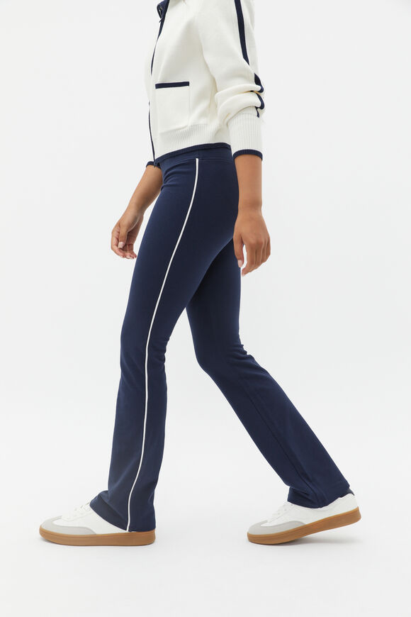 Piped Flare Legging  New Navy  hi-res