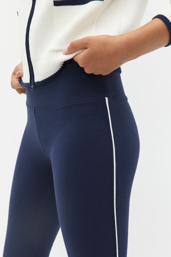 Piped Flare Legging  New Navy  hi-res
