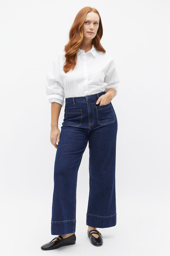 Core Wide Leg Pocket Jean  Neptune Wash  hi-res