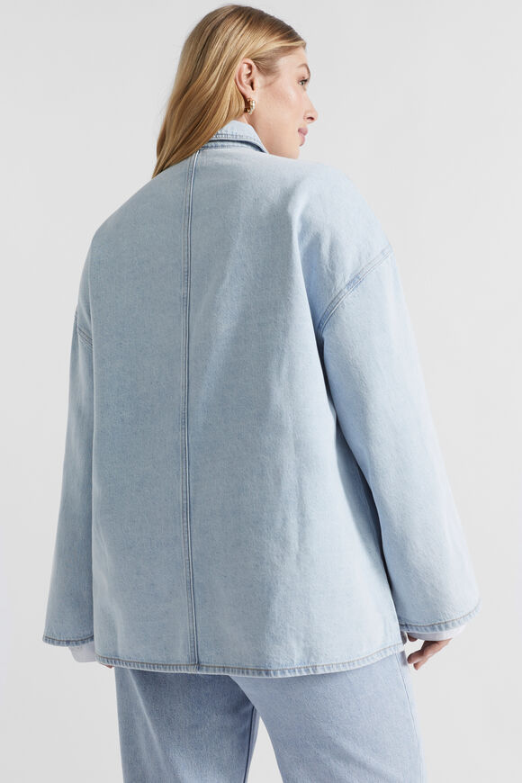 Denim Boxy Shacket  Glacier Denim  hi-res