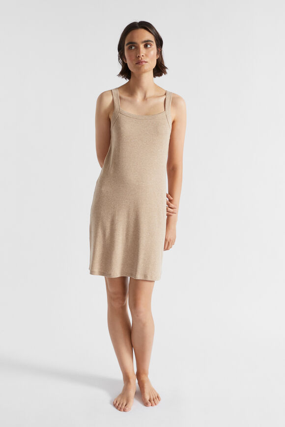 Rib Jersey Nightie  Barley Marle  hi-res