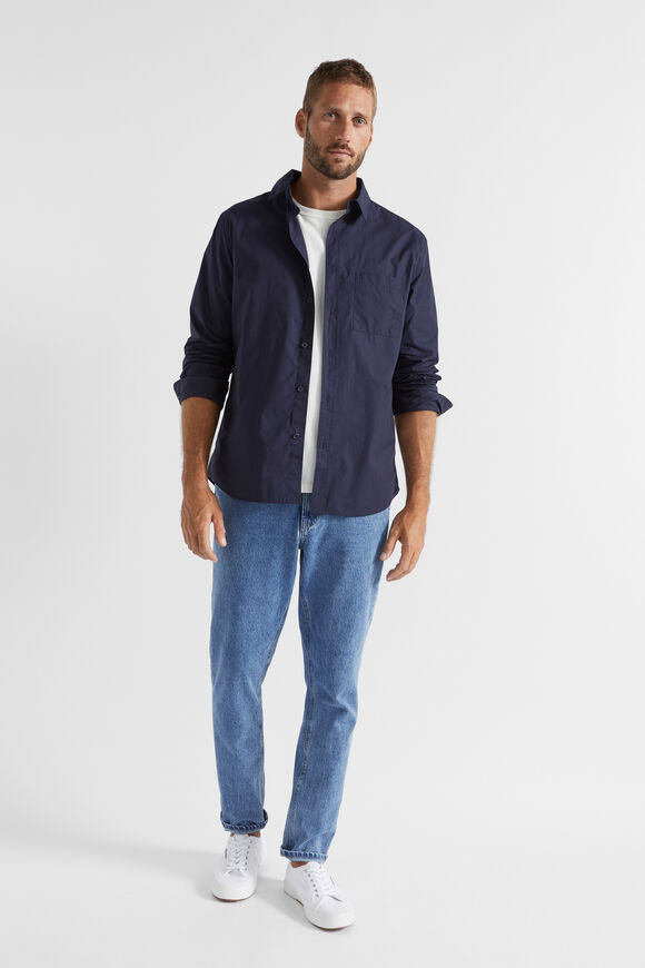 Poplin Shirt  Midnight Blue  hi-res