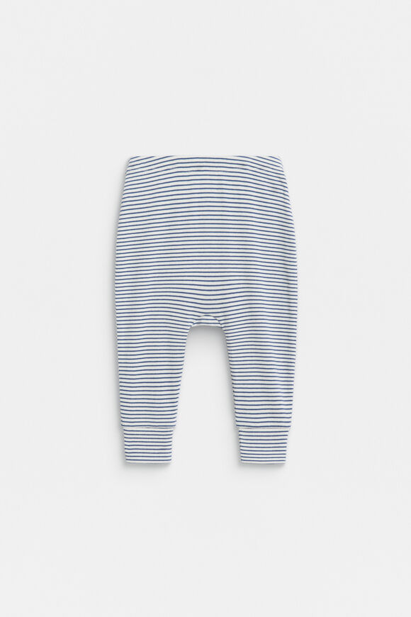 Core Rib Logo Legging  Navy Stripe  hi-res