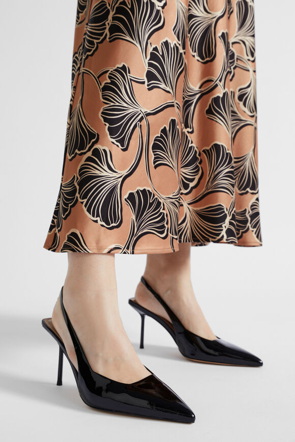Jacinta Patent Slingback Heel  Black Patent  hi-res