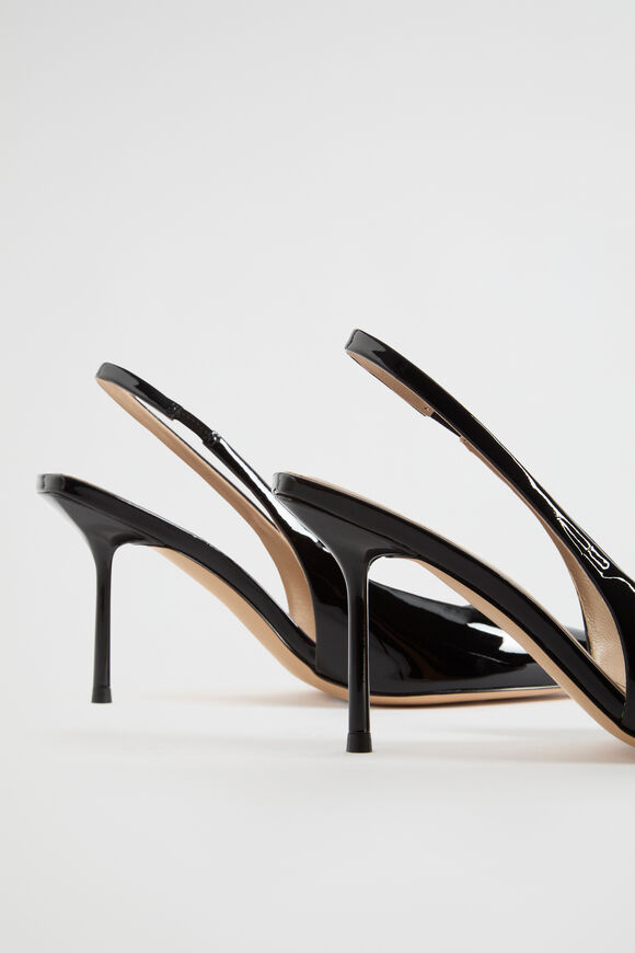 Jacinta Patent Slingback Heel  Black Patent  hi-res