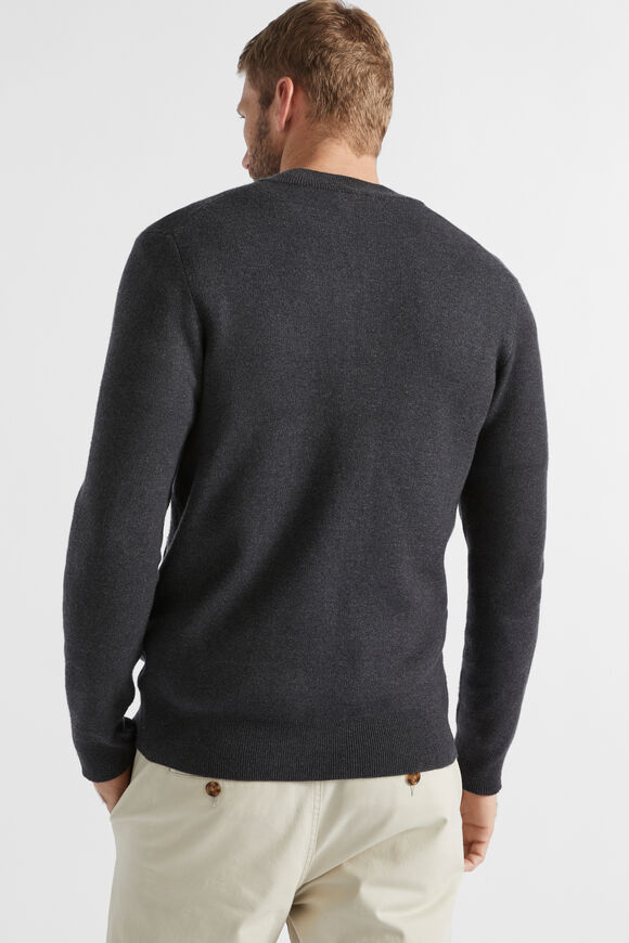Knit Bomber  Charcoal Marle  hi-res