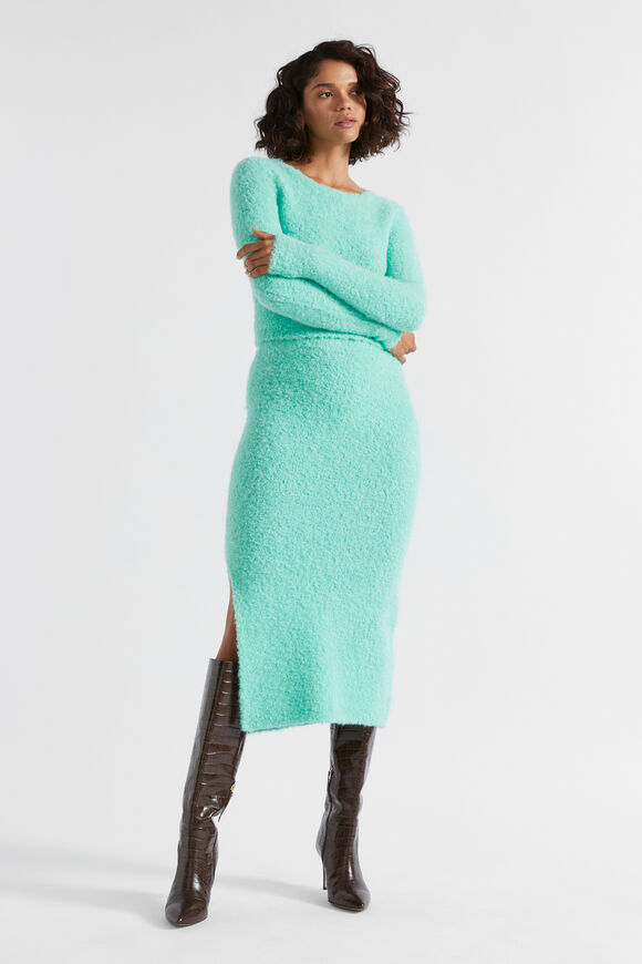 Boucle Crop Knit  Opal Marle  hi-res