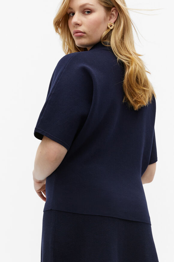 Relaxed Short Sleeve Polo  Midnight Sky  hi-res