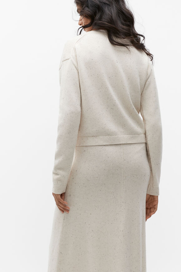 Speckle Knit Cardigan  Vanilla Cream Fleck  hi-res
