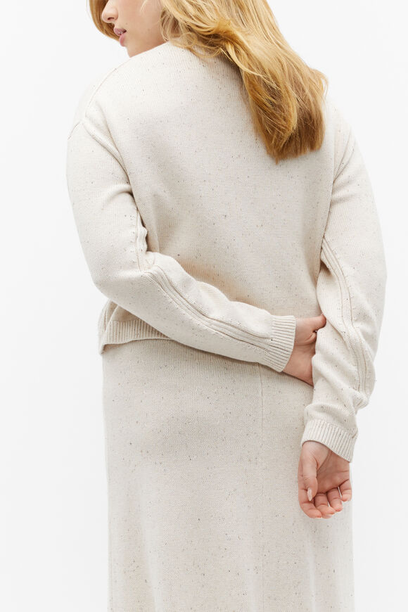 Speckle Knit Cardigan  Vanilla Cream Fleck  hi-res