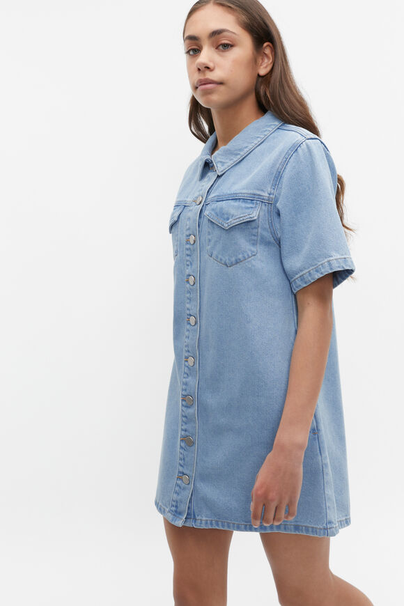Denim Dress  Washed Blue  hi-res