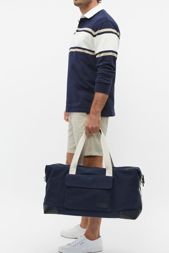Canvas Weekender Bag  Midnight Blue  hi-res