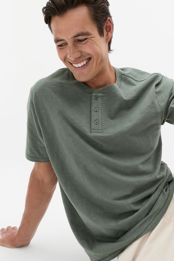 Henley Tee  Light Khaki  hi-res