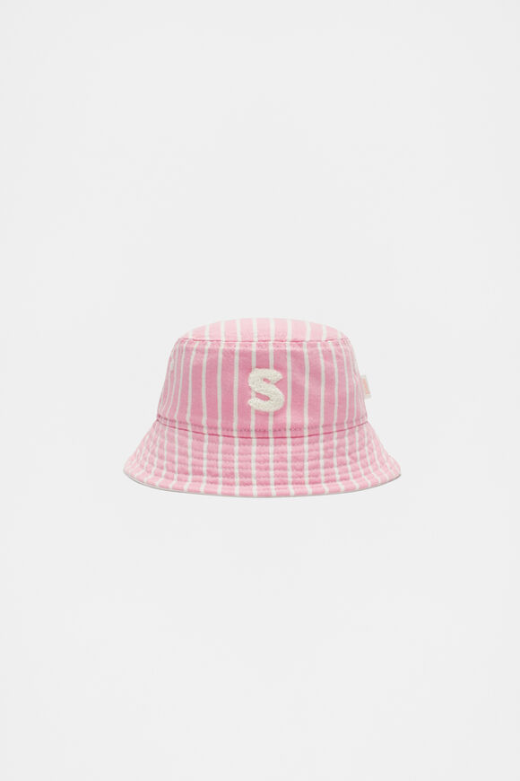 Initial Stripe Sun Hat  S  hi-res