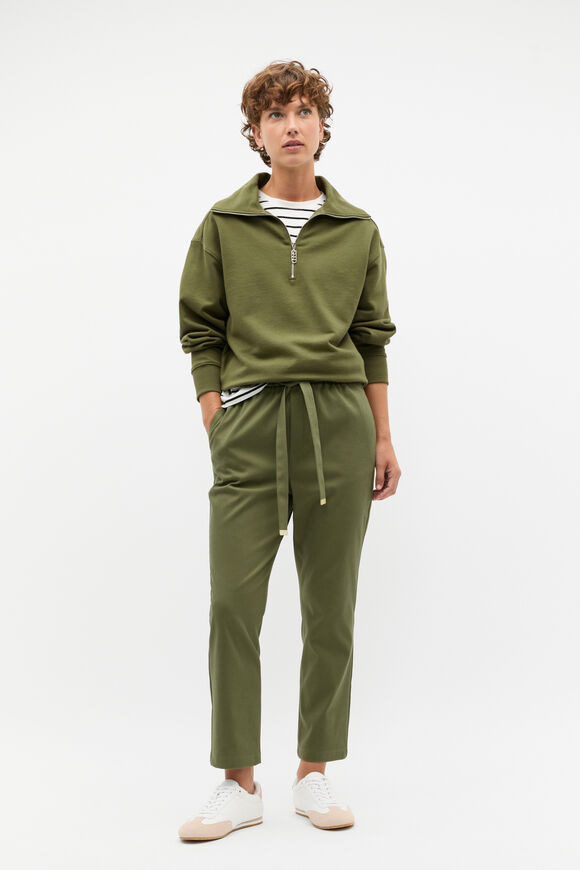 Tapered Leg Tie Pant  Rainforest  hi-res