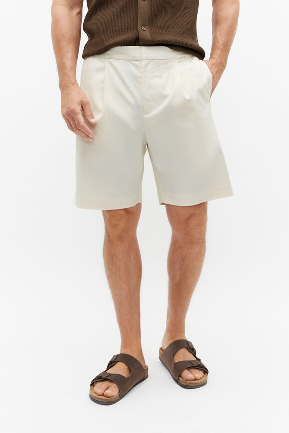 Pleat Front Short  Chalk  hi-res