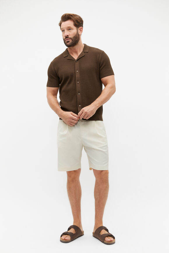 Pleat Front Short  Chalk  hi-res