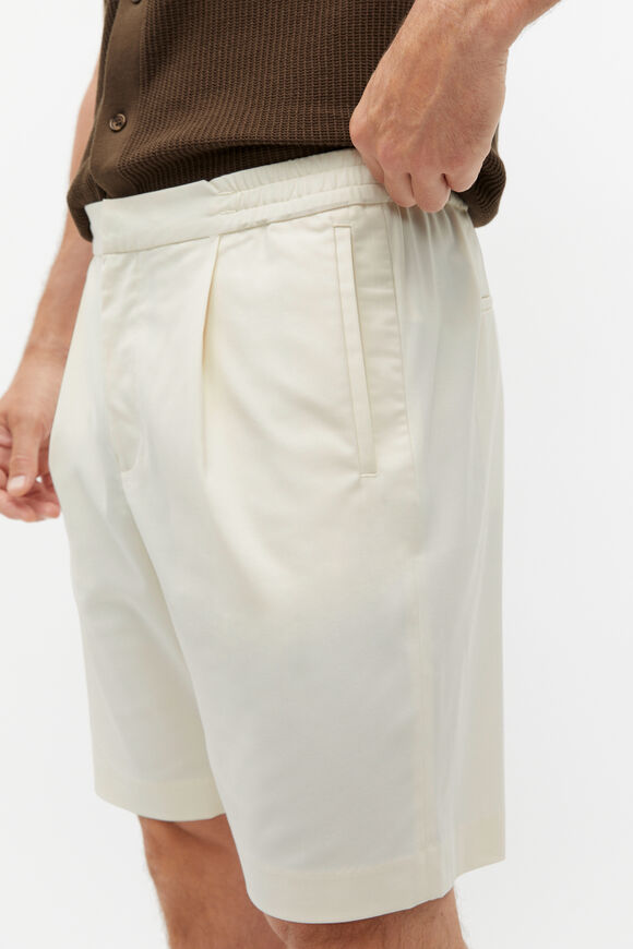 Pleat Front Short  Chalk  hi-res