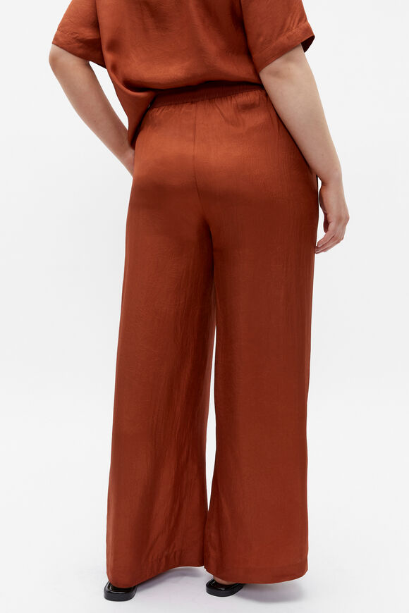Textured Satin Pant  Russet  hi-res