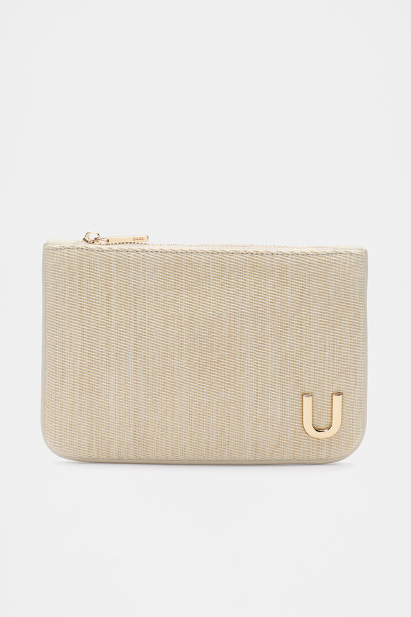Initials Pouch  U  hi-res