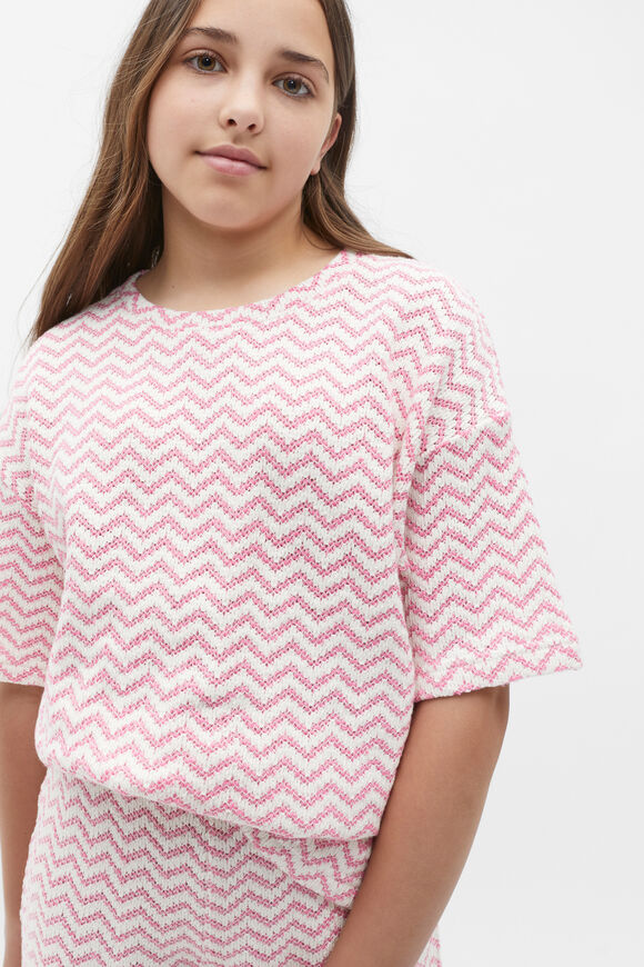 Zig Zag Tee  Aurora Pink  hi-res