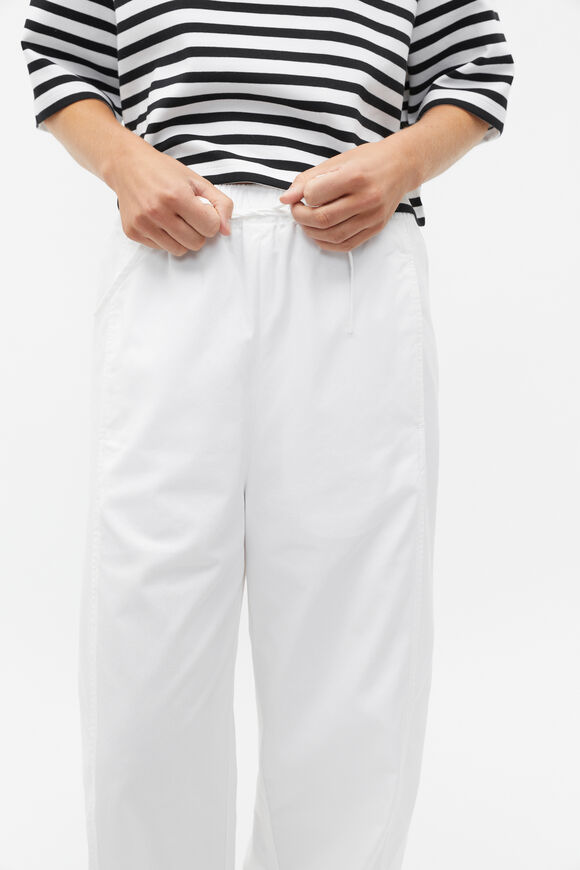 Barrel Leg Jogger Pant  Whisper White  hi-res
