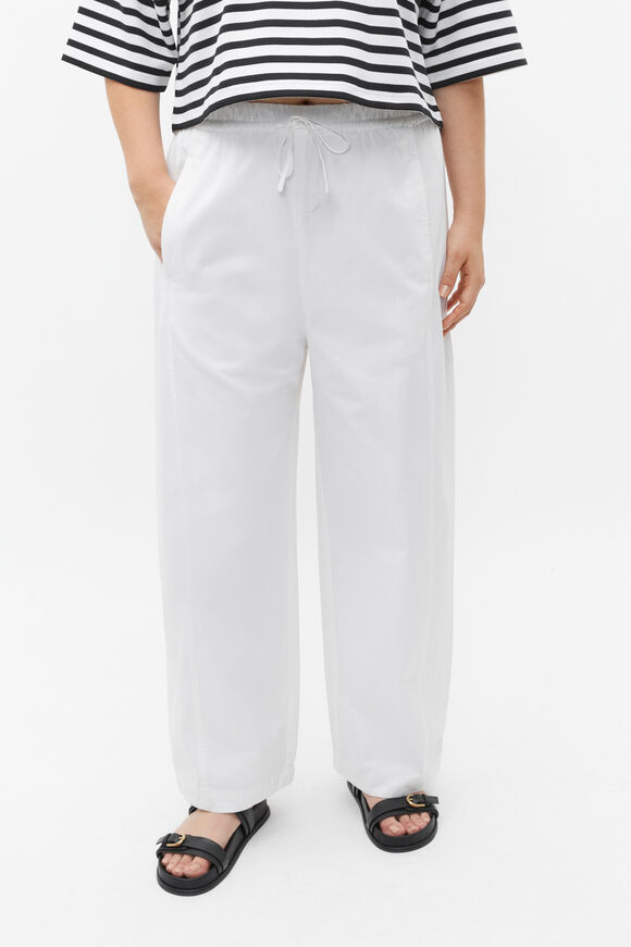 Barrel Leg Jogger Pant  Whisper White  hi-res
