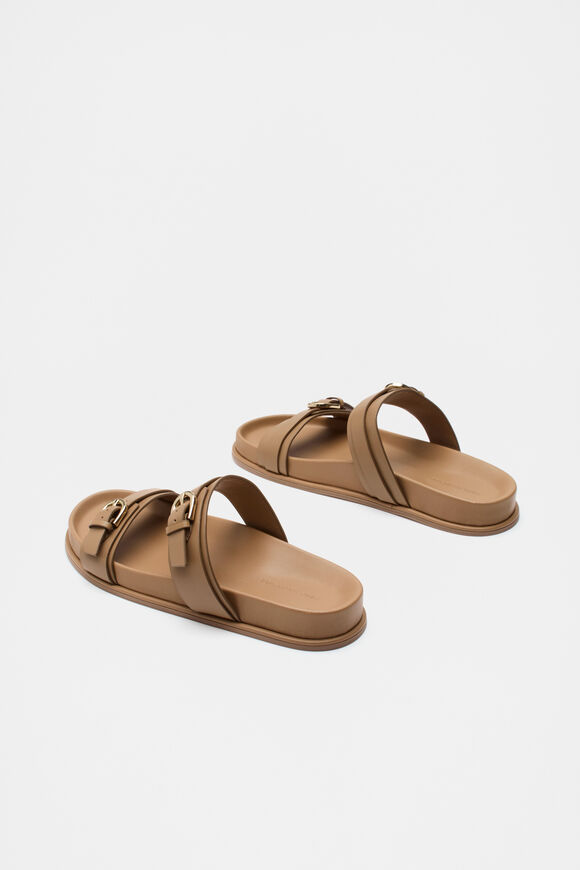Alexis Buckle Slide  Caramel  hi-res