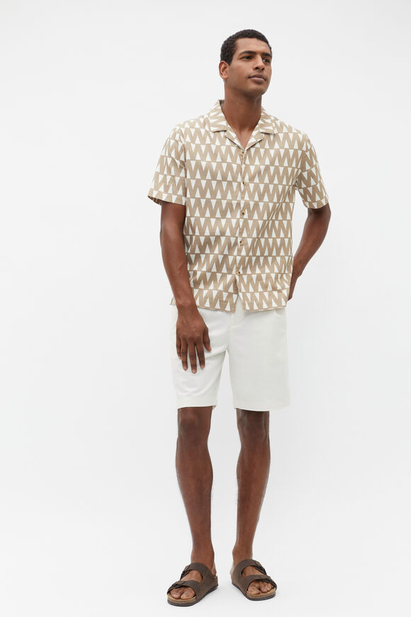 Geo Print Shirt  Hazelnut Multi  hi-res